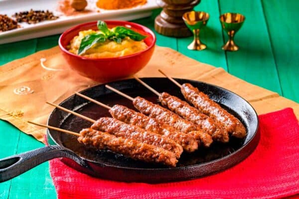 Kebab de carne de cerdo
